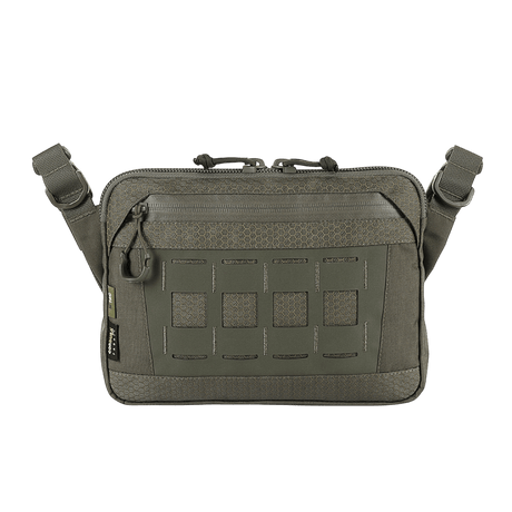 M-Tac Admin Taske Elite Cordura 500D:ssä, säädettävä olkahihna ja laadukkaat vetoketjut. Tyylikäs ja kulutusta kestävä harmaa laukku.