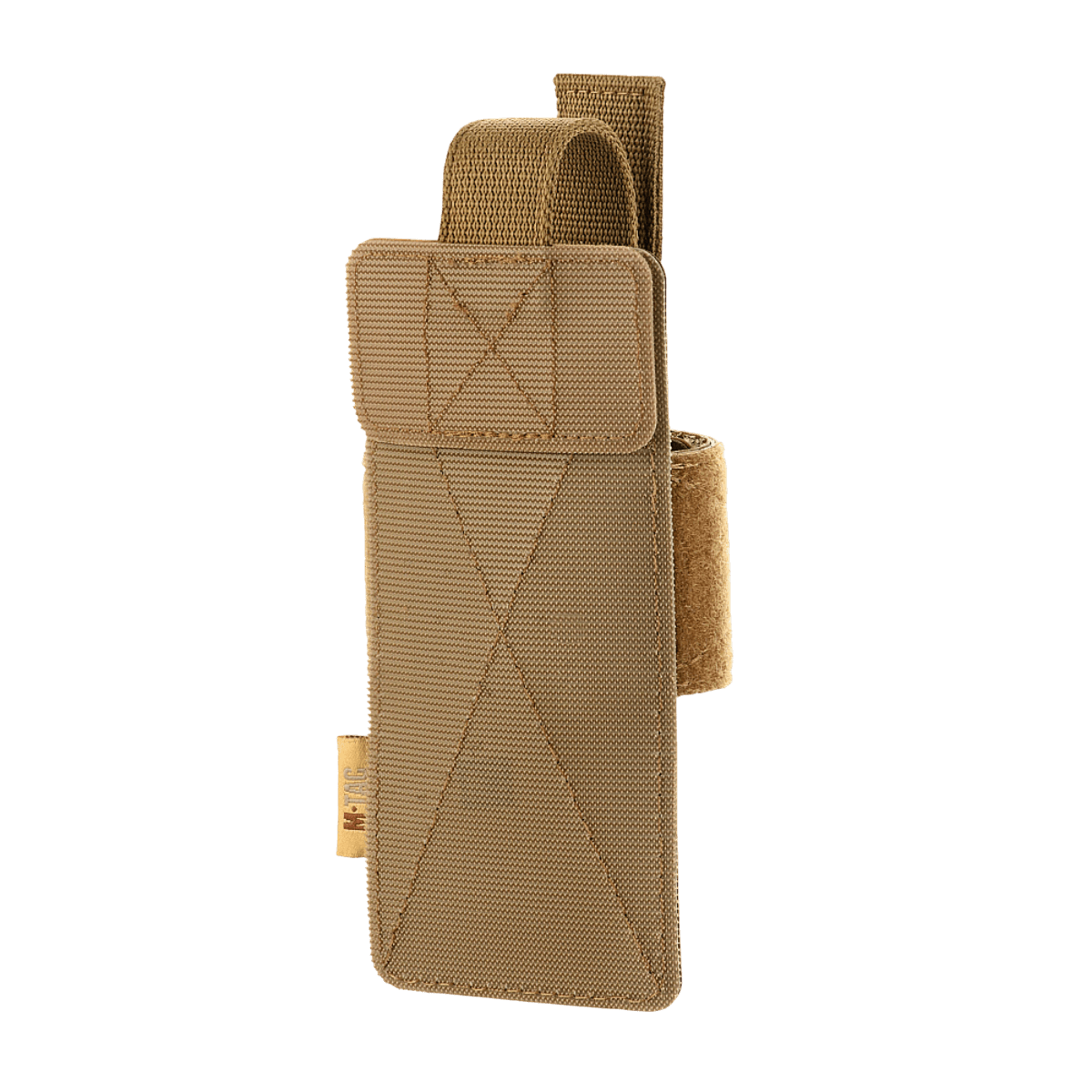 M-Tac Modulært Universalt Hylster med Lås Light, designet til justerbar skjult bæring af pistoler i taktiske tasker og rygsække.