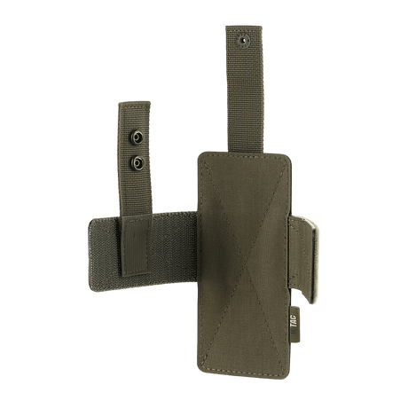 M-Tac modulaarinen universalinen Lås Light -pistoolikotelo taktiisiin laukkuhin ja reppuihin, säädettävä useimmille pistooleille, Velcro-kiinnitys.