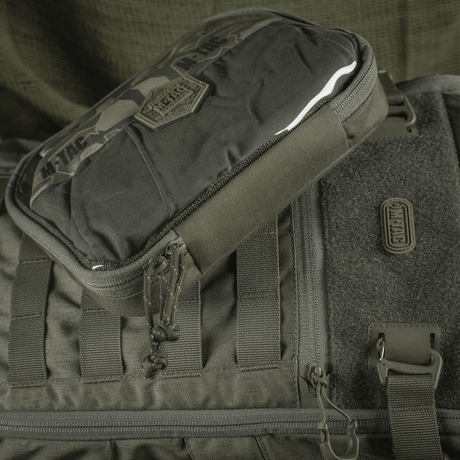 M-Tac Utility Organizer Slim Elite kestävästä Cordura 500D -materiaalista, täydellinen EDC-sarjalle ja turvalliseen säilytykseen, 22x16 cm.