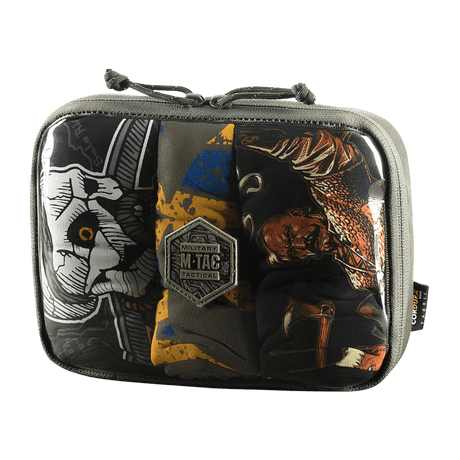M-Tac Utility Organizer Slim Elite Cordura 500D:stä läpinäkyvällä PVC-kalvolla, sopii EDC-sarjalle ja välttämättömien esineiden säilytykseen.