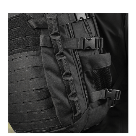 M-Tac Mission Pack Elite reppu, Cordura 1000D ja MOLLE LASER CUT-system lisäämään toiminnallisuutta.