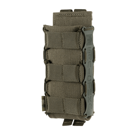 M‑Tac Mag Pouch Kolchan AK/AR:lle, MOLLE-kiinnitys ja muoviset sivulevyt turvalliseen lippaiden säilytykseen.
