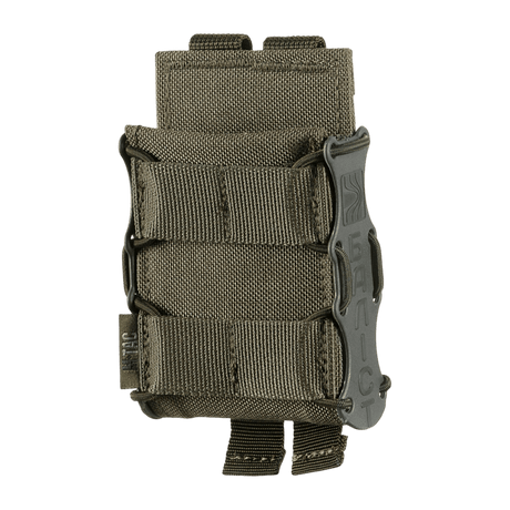 M-Tac lippastasku Kolchan AK/AR Miniille, kestävä Cordura, NIJ-sertifiointi, galleria-asento 1, näkymä remmistä ja sulkimesta.
