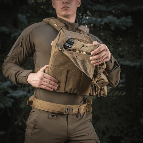 M-Tac etupaneeli Plate Carrier Cuirass QRS XL:lle, kestävä Cordura 500D, NIJ-sertifioitu, kuvassa 1, toiminnallinen aukko