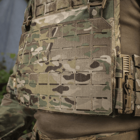 M-Tac etupaneeli Plate Carrier Cuirass QRS XL:lle, kevyt Cordura 500D, NIJ-sertifioitu, kuvassa 1 maastokuvio