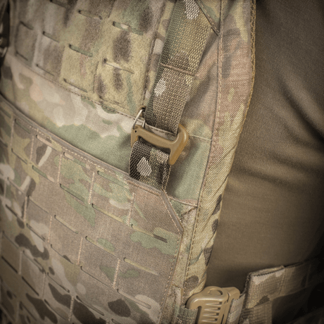 M-Tac etupaneeli Plate Carrier Cuirass QRS XL:lle, kestävä Cordura 500D, NIJ-sertifioitu, lähikuva yksityiskohdista, kuva 1