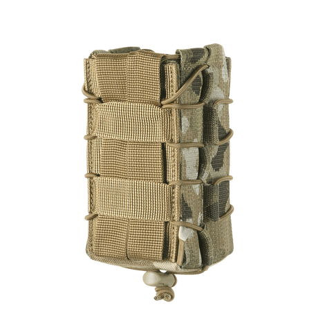 M-Tac kaksinkertainen lippastasku AK Gen.3:lle kestävästä Cordura 1000D:stä liukumattomalla kumipinnalla, MOLLE-yhteensopiva taktisiin käyttötarkoituksiin.