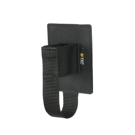 M-Tac modulaarinen pepperspray-indsats mustana polymerkomposit-versiona elastikilla ja Velcrolla helppoon asennukseen ja turvalliseen säilytykseen.
