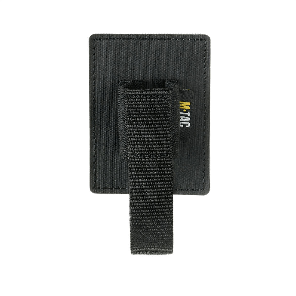 M‑Tac Modulær Indsats til Pepperspray i sort polymerkomposit med elastikstrop til sikker fastgørelse og hurtig adgang.