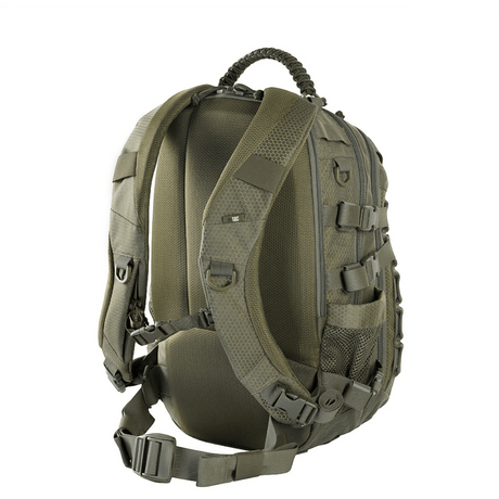 M-Tac Mission Rygsæk Elite Hex MOLLE LASER CUT -järjestelmällä ja ergonomisella muotoilulla, Cordura-materiaalista.
