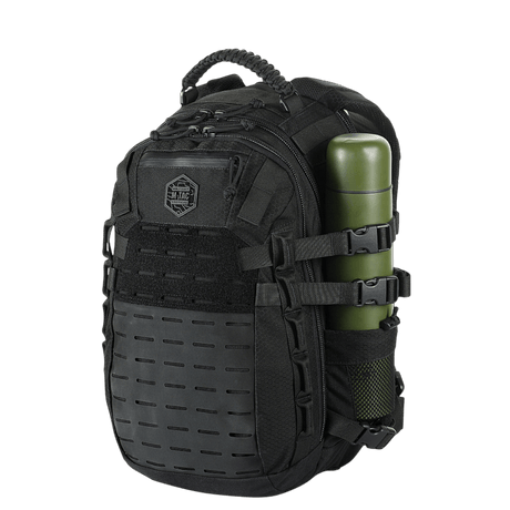 M-Tac Mission Rygsæk Elite Hex ergonominen muotoilu, Cordura 1000D ja MOLLE LASER CUT -järjestelmä laajennusmahdollisuuksiin.