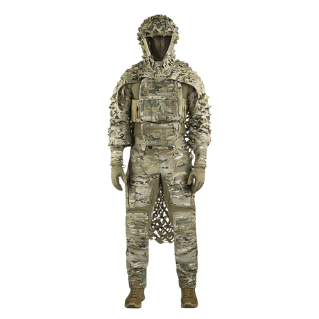 M-Tac Alder Camouflage Suit i kamuflerende materiale til ujævnt terræn, designet til snigskytter, vist i galleri position 1.