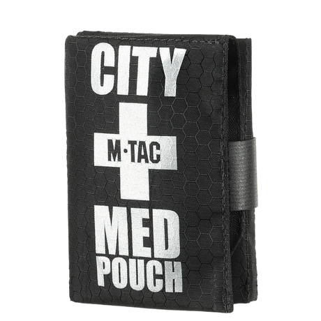 M-Tac City Med Pouch Hex hexagon-kuvioidusta ripstop-materiaalista, kompakti ensiapupussi kätevällä suljennalla, kuva 1
