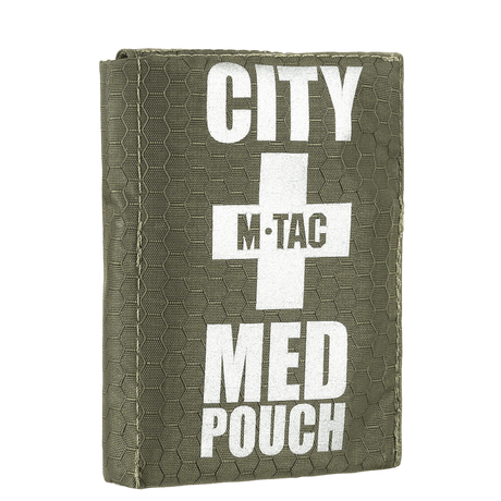 M-Tac City Med Pouch Hex, kulutusta kestävä kuusikulmio-kuvioitu ripstop-kangas, kompakti ensiapupussi, galleria-asento 1.