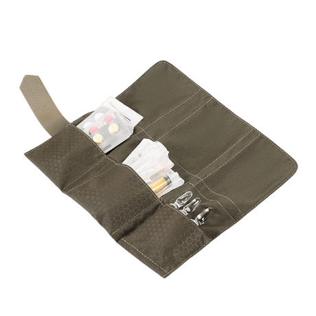 M-Tac City Med Pouch Hex, kompakti kuusikulmio-kuvioitu ripstop, kannettava ensiapupussi useilla taskuilla, galleria-asento 1.