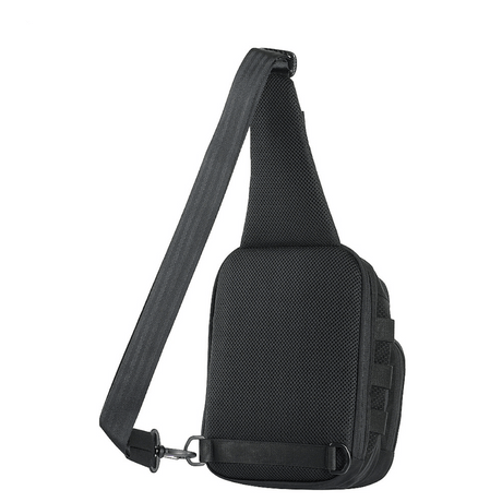 M-Tac Cross Taske Slim Elite Hex mustana, valmistettu Cordura 500:sta ja Cordura Hexistä, säädettävällä hihnalla ja tyylikkäällä muotoilulla, sopiva arkeen.
