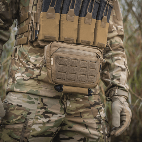 M-Tac Lomme til Tilbehør Lower Large Elite Plate Carrier, kulutusta kestävä Cordura 500D, NIJ-sertifiointi, taktinen tasku, galleria-asento 1.