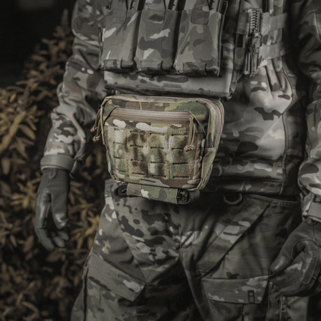M-Tac Lomme til Tilbehør Lower Large Elite Plate Carrier, kulutusta kestävä Cordura 500D, NIJ-sertifiointi, taktinen pussukka, galleria-asento 1.