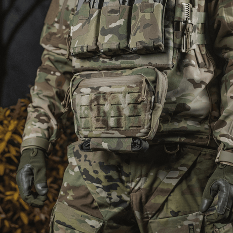 M-Tac Lomme til Tilbehør Lower Large Elite Plate Carrier, kulutusta kestävä Cordura 500D, NIJ-sertifiointi, taktinen tasku, galleria-asento 1.