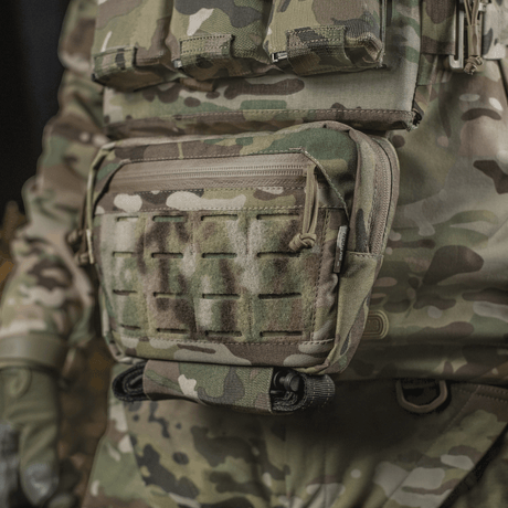 M-Tac Lomme til Tilbehør Lower Large Elite Plate Carrier, kulutusta kestävä Cordura 500D, NIJ-sertifiointi, taktinen pussukka, galleria-asento 1.