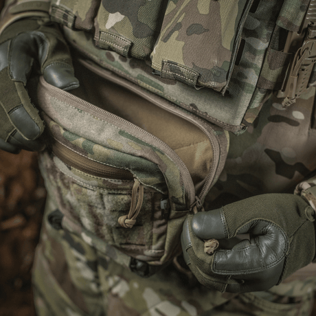 M-Tac Lomme til Tilbehør Lower Large Elite Plate Carrier kestävässä Cordura 500D -materiaalissa, NIJ-sertifiointi, näkymä galleria-asennossa 1, avattu tasku.