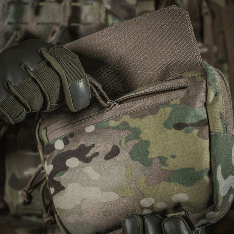 M-Tac Lomme til Tilbehør Lower Large Elite Plate Carrier, kulutusta kestävä Cordura 500D, NIJ-sertifiointi, vetoketjutasku, galleria-asento 1.