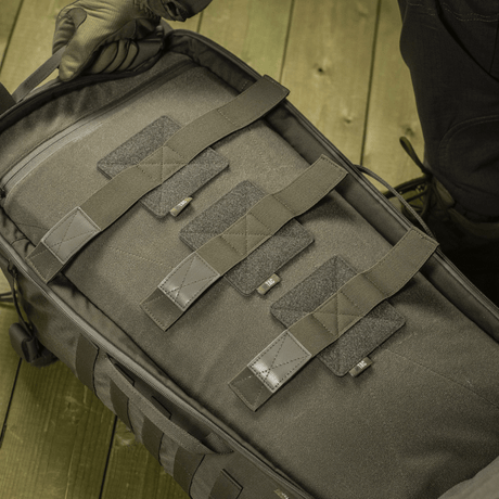 M‑Tac reppuinsertti (3 kpl) suojaa aseita koteloissa ja M‑Tac Large Elite Hex -repussa Velcro-paneelilla optimaalista turvallisuutta varten.