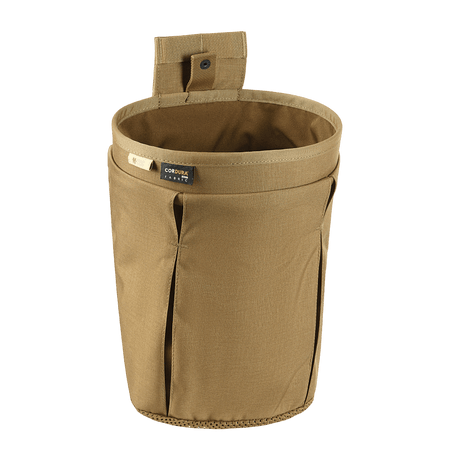 M‑Tac Magasinsæk Dump Pouch Lite Elite Cordura 500D:stä quick-pull -suljinnalla, tyhjennysaukolla ja MOLLE-kiinnitysnauhalla, ruskeana.