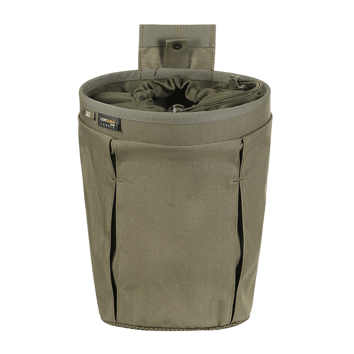 M‑Tac Magasinsæk Dump Pouch Lite Elite i grønt Cordura 500D med hurtiglukkesystem og MOLLE-kompatible stropper til opbevaring.