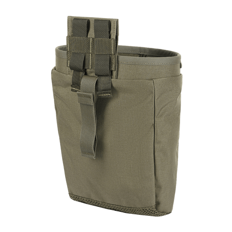 M‑Tac Magasinsæk Dump Pouch Lite Elite kulutusta kestävästä Cordura 500D:stä, nopealukitus ja MOLLE-kiinnitys, sivulta nähtynä.