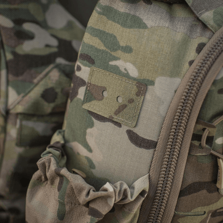 M-Tac STURM Elite Rygsæk i camouflage mønster med elastiske sidelommer og kvalitetshardware fra YKK og Woojin Plastic.
