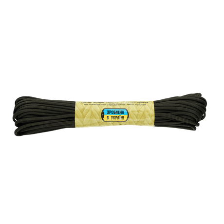 M‑Tac Paracord 550 Type III 15 m stærk nylonkordel til friluftsbrug og nødbrug, 15 m længde, 4 mm diameter, brudstyrke 240 kg
