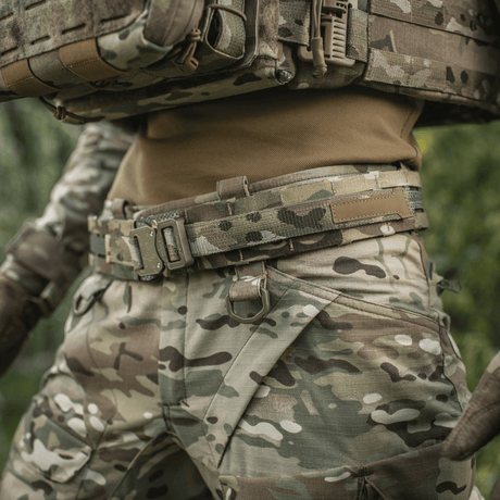 M-Tac Tiger Bælte Cobra Buckle i multicam med innovativt hurtigspænde og robust materiale til taktisk udstyrsfastgørelse, galleri position 1.