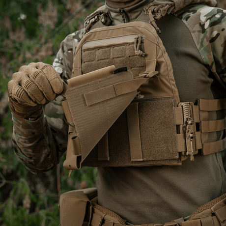 M-Tac etupaneeli Cuirass QRS Plate Carrier 3 lipasta toiminnallinen ja kevyt elastinen materiaali, NIJ-sertifiointi, galleria-asema 1.
