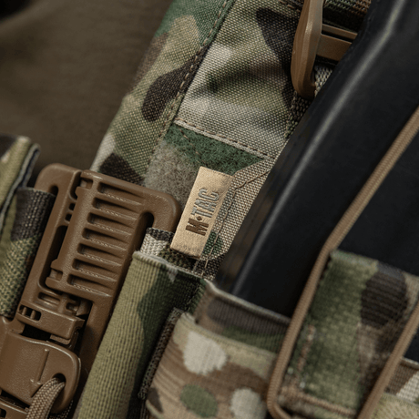 M-Tac etupaneeli Cuirass QRS Plate Carrier 3 lipasta elastisesta maastokuvioisesta materiaalista, NIJ-sertifiointi, galleria-asema 1.