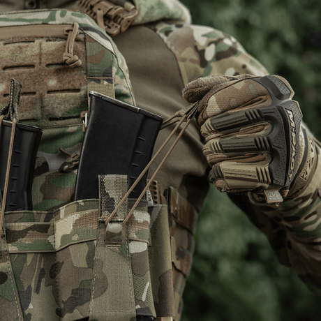 M-Tac etupaneeli Cuirass QRS Plate Carrier 3 lipasta elastisesta maastokuvioisesta materiaalista, NIJ-sertifiointi, galleria-asema 1.