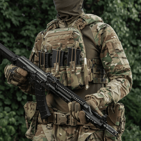 M-Tac etupaneeli Cuirass QRS Plate Carrier 3 lipasta elastisesta materiaalista, NIJ-sertifiointi, galleria-asema 1.
