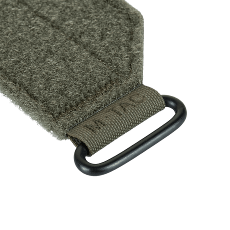 Lähikuva M‑Tac Internal Tiger -vyöstä, metallikehys ja velcro-kiinnitys, Cordura 500D-materiaali.