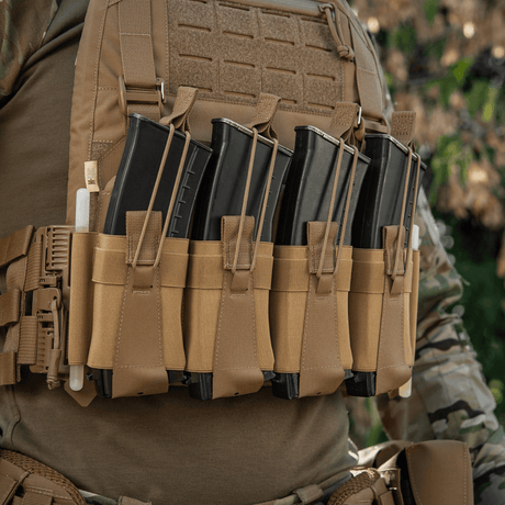 M-Tac etupaneeli Plate Carrier Cuirass QRS:lle, 4 lipasta, kestävä elastinen materiaali, NIJ-sertifiointi, toimiva sijoittelu, galleria, sijainti 1.