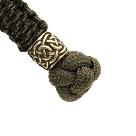 M-Tac Knife Lanyard Scandinavian punottu paracord koristeellisella solmulla ja metallirenkaalla, sopii taskuveitsien personointiin.