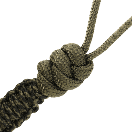 M-Tac Knife Lanyard Scandinavian punottu paracord taskuveitsille, käytännöllinen ja tyylikäs lisä, parantaa otetta ja liikkuvuutta.