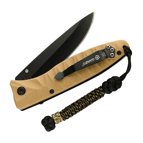 M-Tac Knife Lanyard Scandinavian Granule punottu paracord taskuveitsessä, tyylikäs ja käytännöllinen säilytykseen ja persoonalliseen tyyliin.