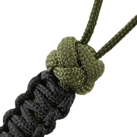 M-Tac Lanyard Scandinavian Small Chinese Knot naruilla ja koristehelmellä, valmistettu kierretystä paracordista tyylikkäisiin varusteisiin.