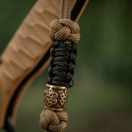 M-Tac Lanyard Scandinavian Small Chinese Knot kierretyllä paracordilla ja skandinaavisella helmellä, ihanteellinen veitsille ja varusteille.
