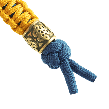 M-Tac Lanyard Scandinavian Small Chinese Knot koristehelmellä ja punotulla paracord-mallilla. Täydellinen veitsille ja taskulampuille