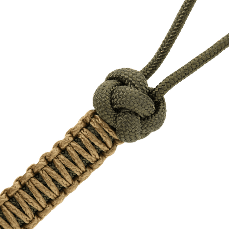 M-Tac Knife Lanyard Ninja punottu paracord, 14,5 cm, cupronickel perle, käytännöllinen tyylikäs lisävaruste taskuveitsille