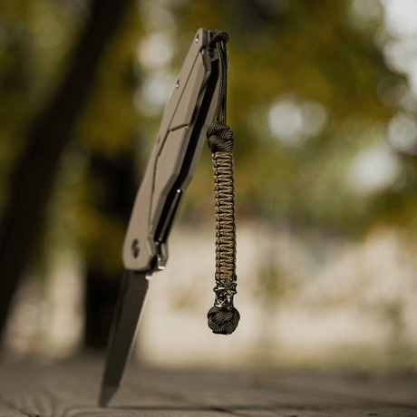 M-Tac Knife Lanyard Ninja punotusta paracordista, ainutlaatuinen tyyli, nopea pääsy veitselle, pituus 14,5 cm, täydellinen ulkokäyttöön