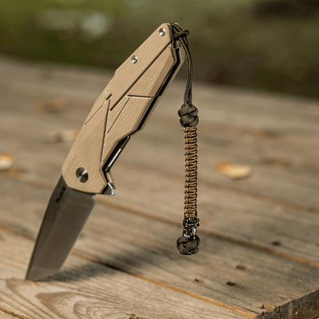 M-Tac Knife Lanyard Ninja paracord, cupronickel perle, käytännöllinen lisä pocket knife, korostaa tyyliä ja toiminnallisuutta