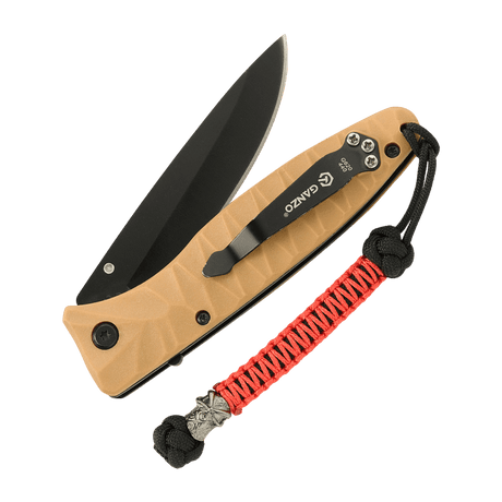 M-Tac Knife Lanyard Ninja paracord, tyylikäs muotoilu cupronickel perle, veitsen lisävaruste nopeaan vetoon ja personointiin, pituus 14,5 cm